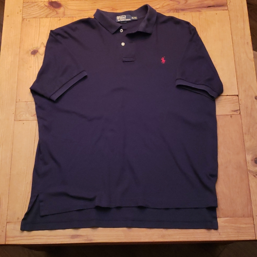 Ralph Lauren Polo XL Navy Blue W/ Red Horse Shirt